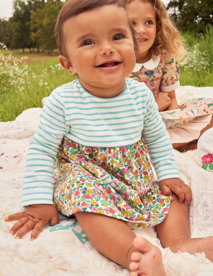 Hotch Potch Dress-Multi Vintage Flowerbed