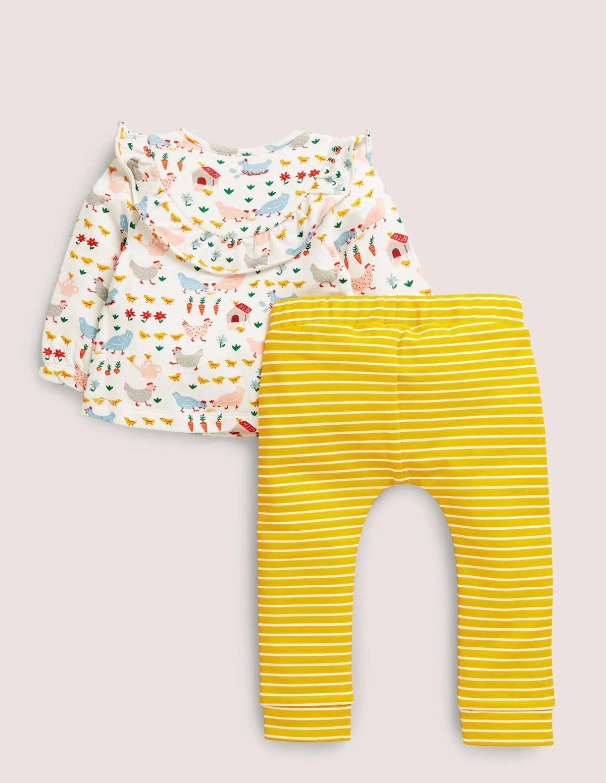 Jersey Ruffle Playset-Ivory Hen House