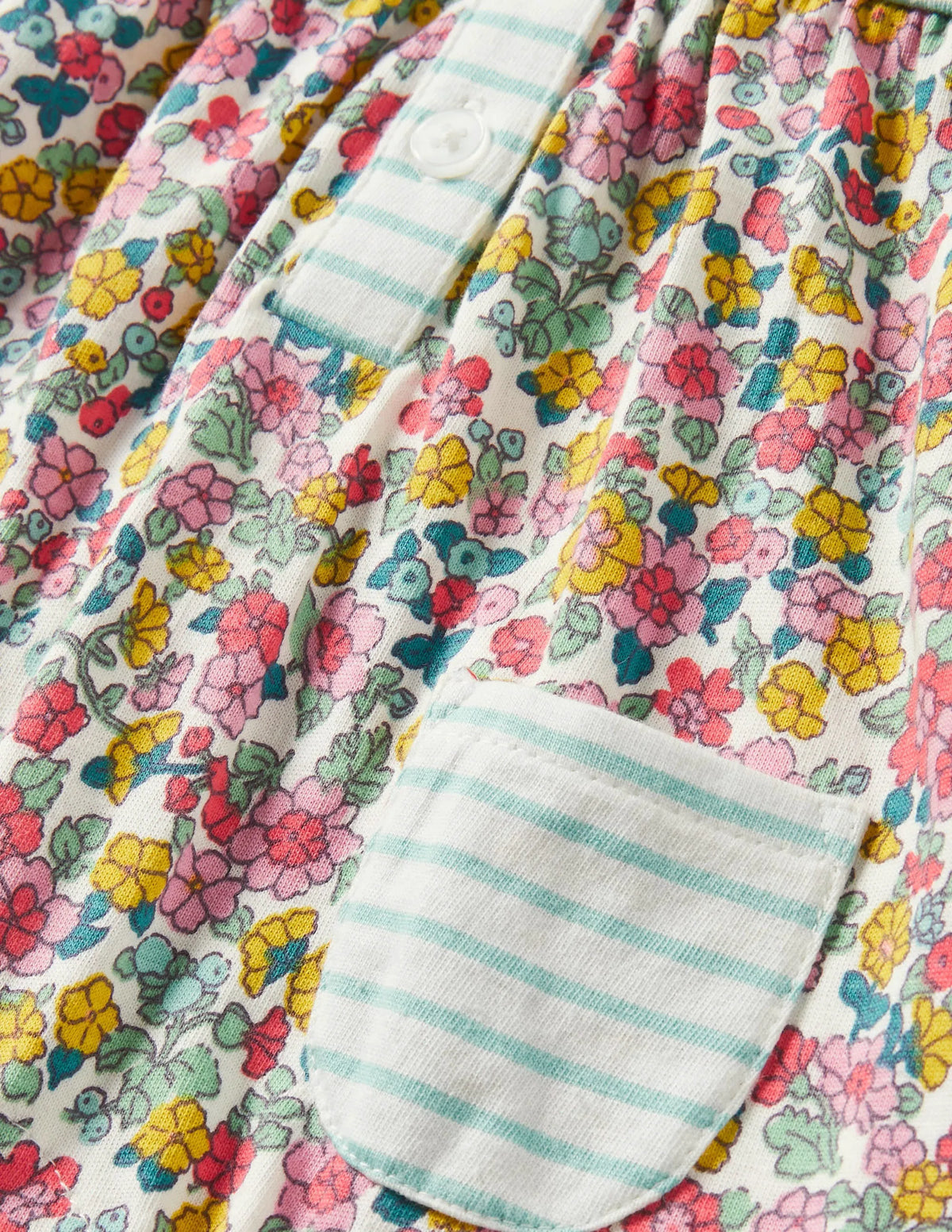 Jersey Hotchpotch Romper-Multi Vintage Flowerbed