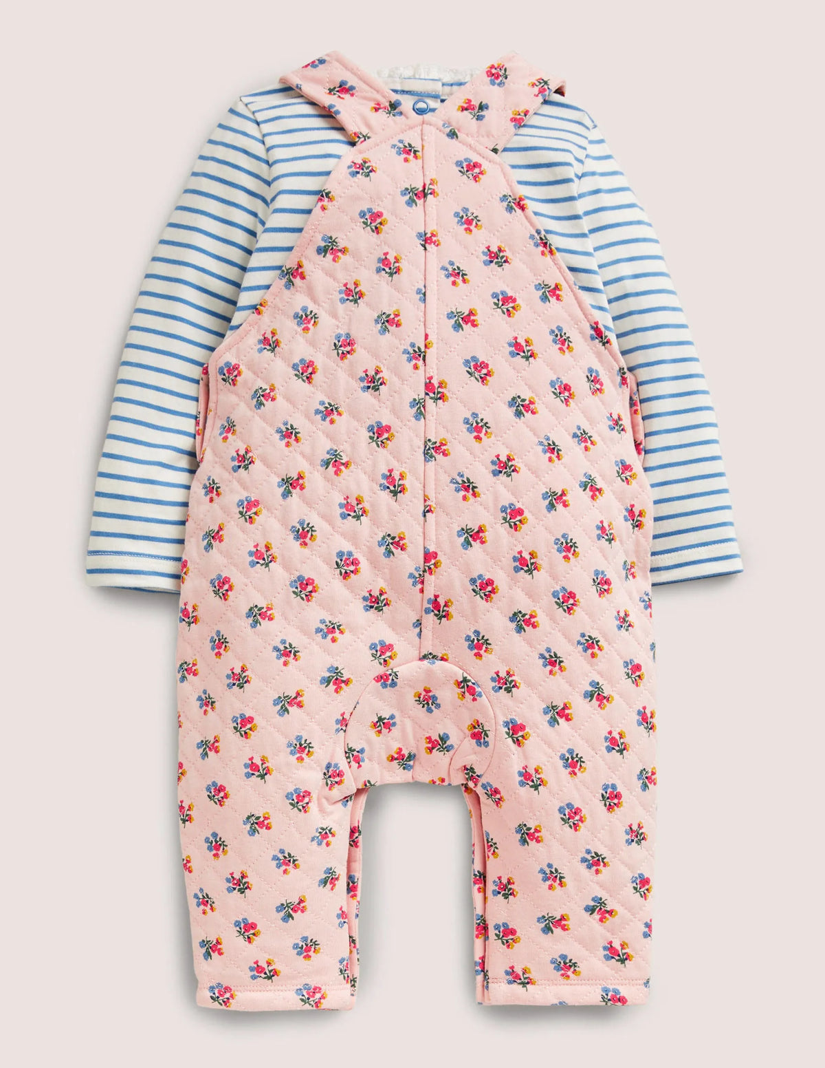 Quilted Overall Set-Provence Dusty Pink Posy