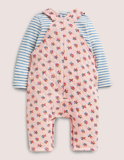 Quilted Overall Set-Provence Dusty Pink Posy