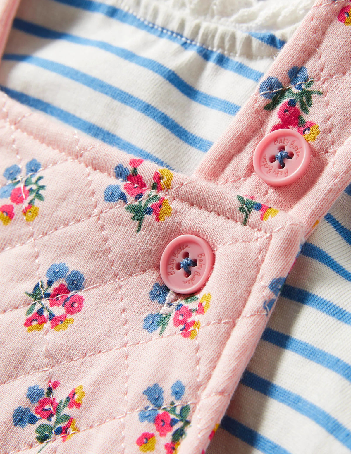 Quilted Overall Set-Provence Dusty Pink Posy