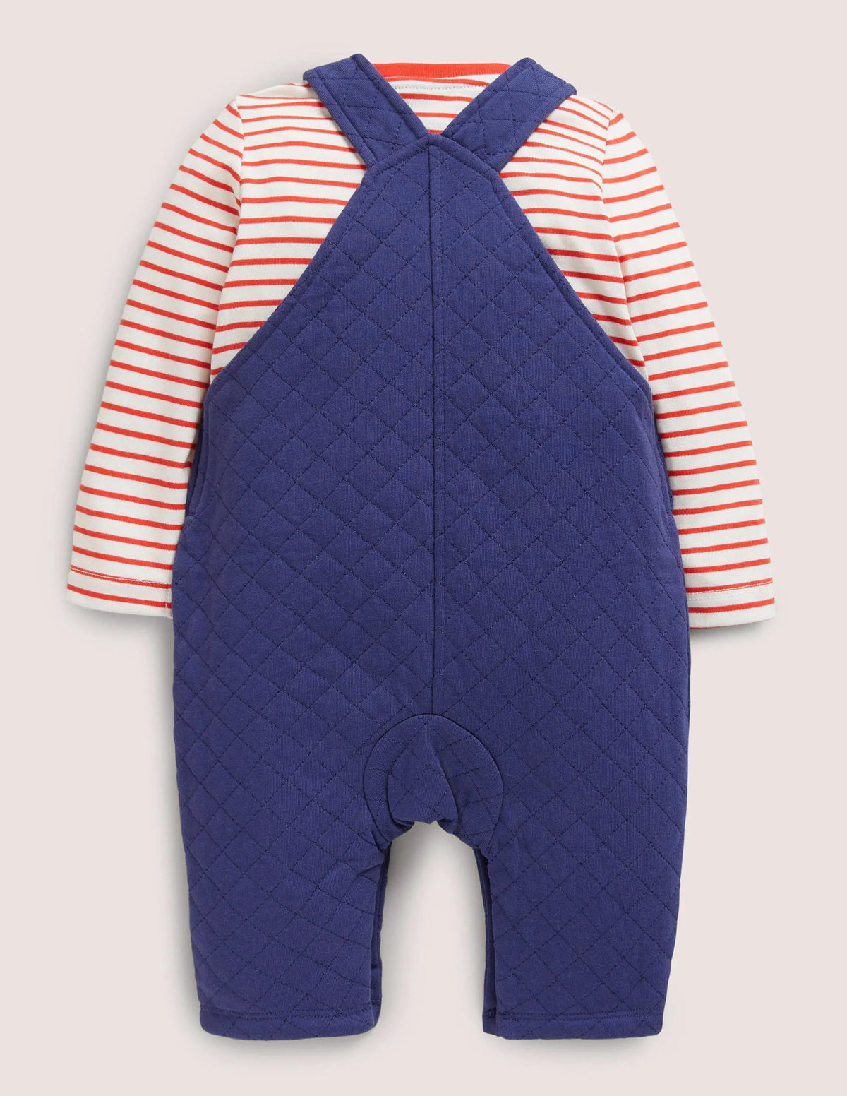 Quilted Overall Set-Starboard Blue Tractor