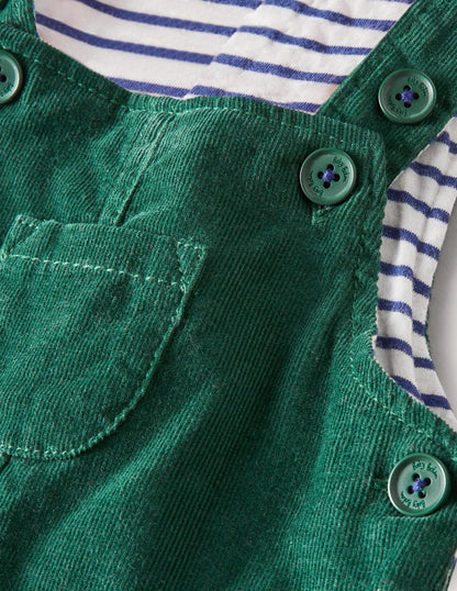 Woven Overalls-Trekking Green
