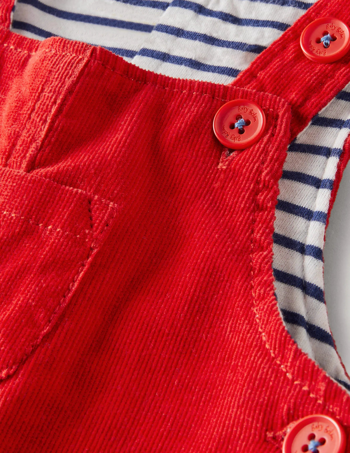 Woven Overalls-Fire Red