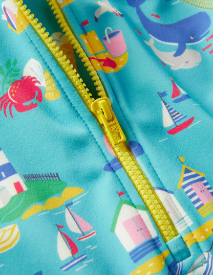Fun Surf Suit-Aqua Coastal Scene