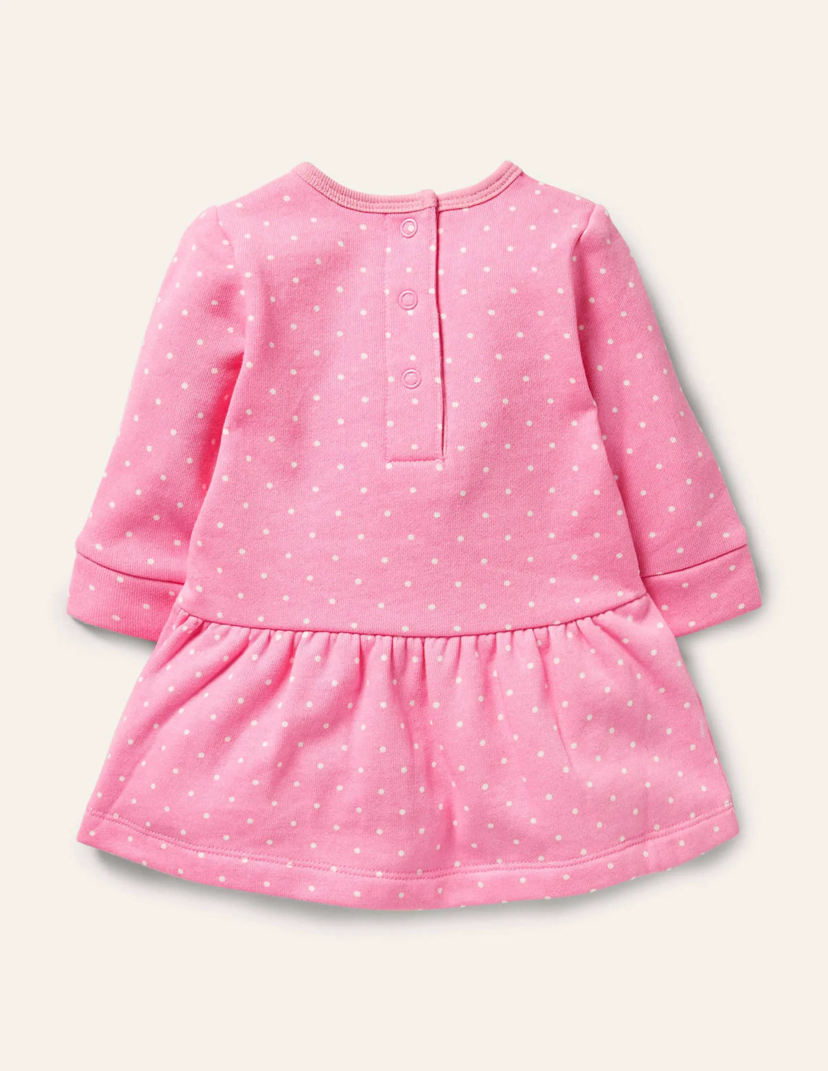 Cosy Sweatshirt Dress-Bright Petal Pin Spot Animals