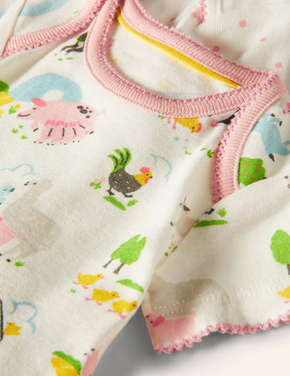 GOTS Organic 7 Piece Gift Set-Multi Farmyard Friends
