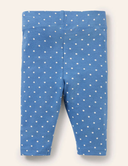 Baby Leggings-Bright Bluebell Pin Spot