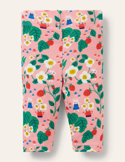 Baby Leggings-Pink Lemonade Strawberry Patch
