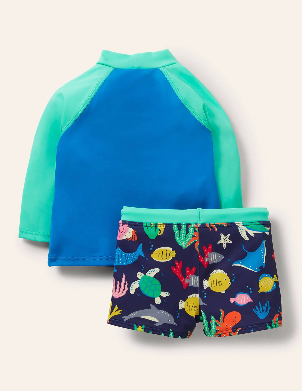Rash Guard Set-Tropical Green Octopus