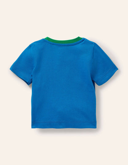 Lift-the-flap Jersey T-shirt-Bright Marina Balloon