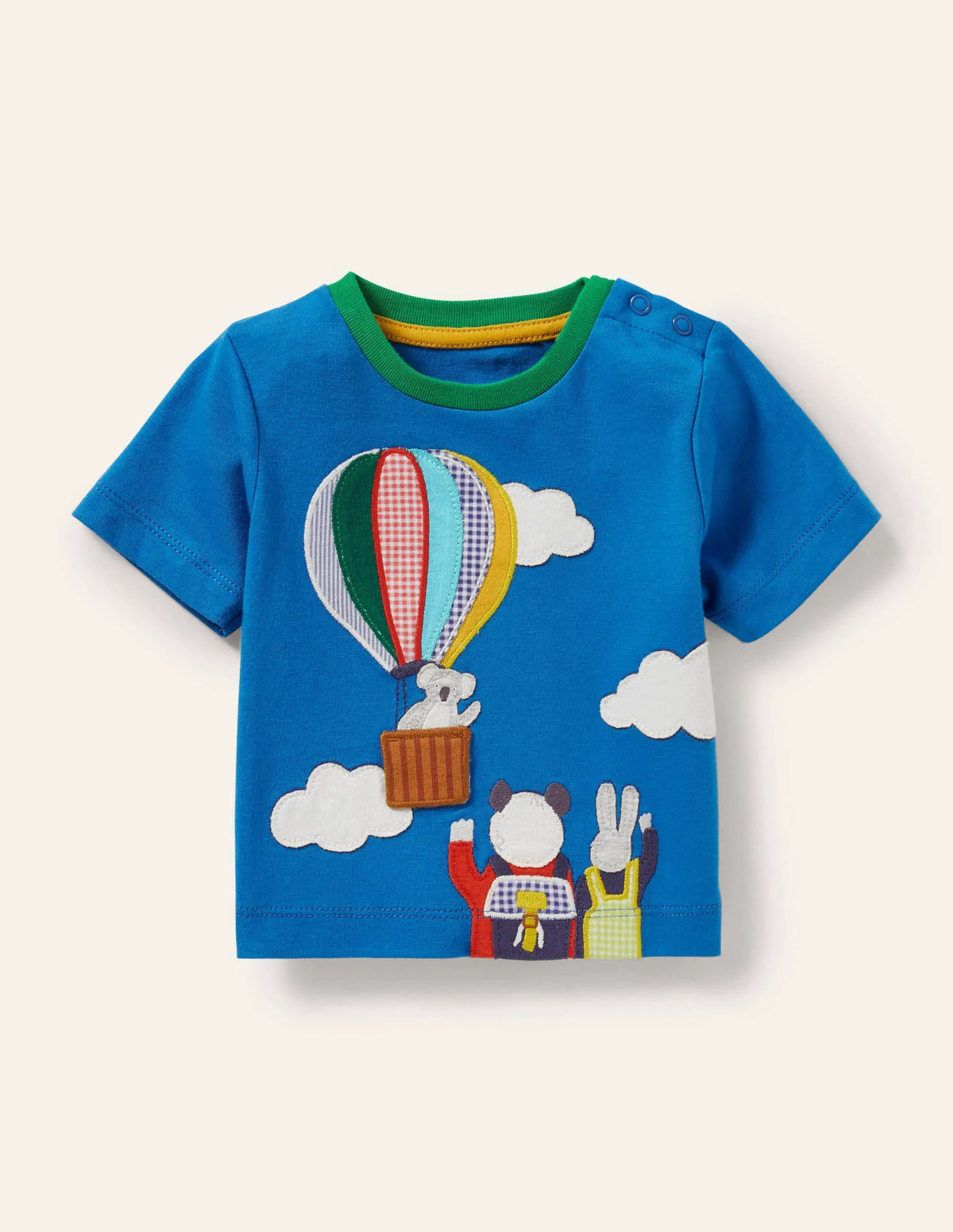 Lift-the-flap Jersey T-shirt-Bright Marina Balloon