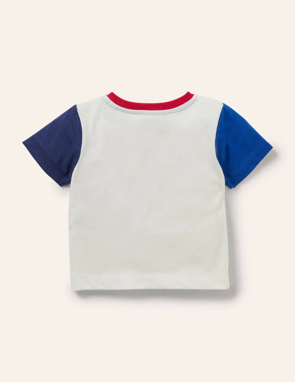 Lift-the-flap Jersey T-shirt-Ivory Rainbow Vehicle