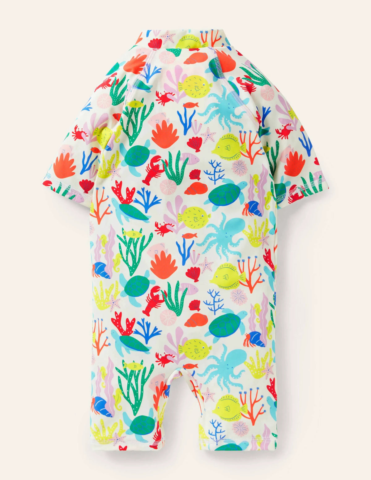 Fun Surf Suit-Ivory Coral Reef