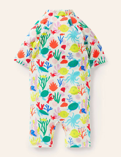 Fun Surf Suit-Ivory Coral Reef