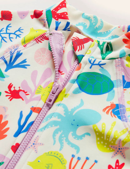 Fun Surf Suit-Ivory Coral Reef