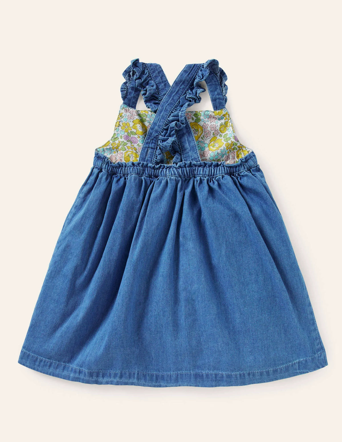 Button-up Woven Dress-Bright Bluebell Daisy