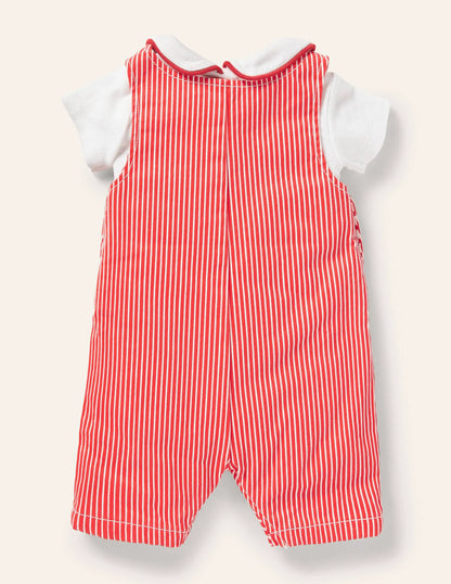 Nostalgic Playset-Ivory/Red Ticking Duck