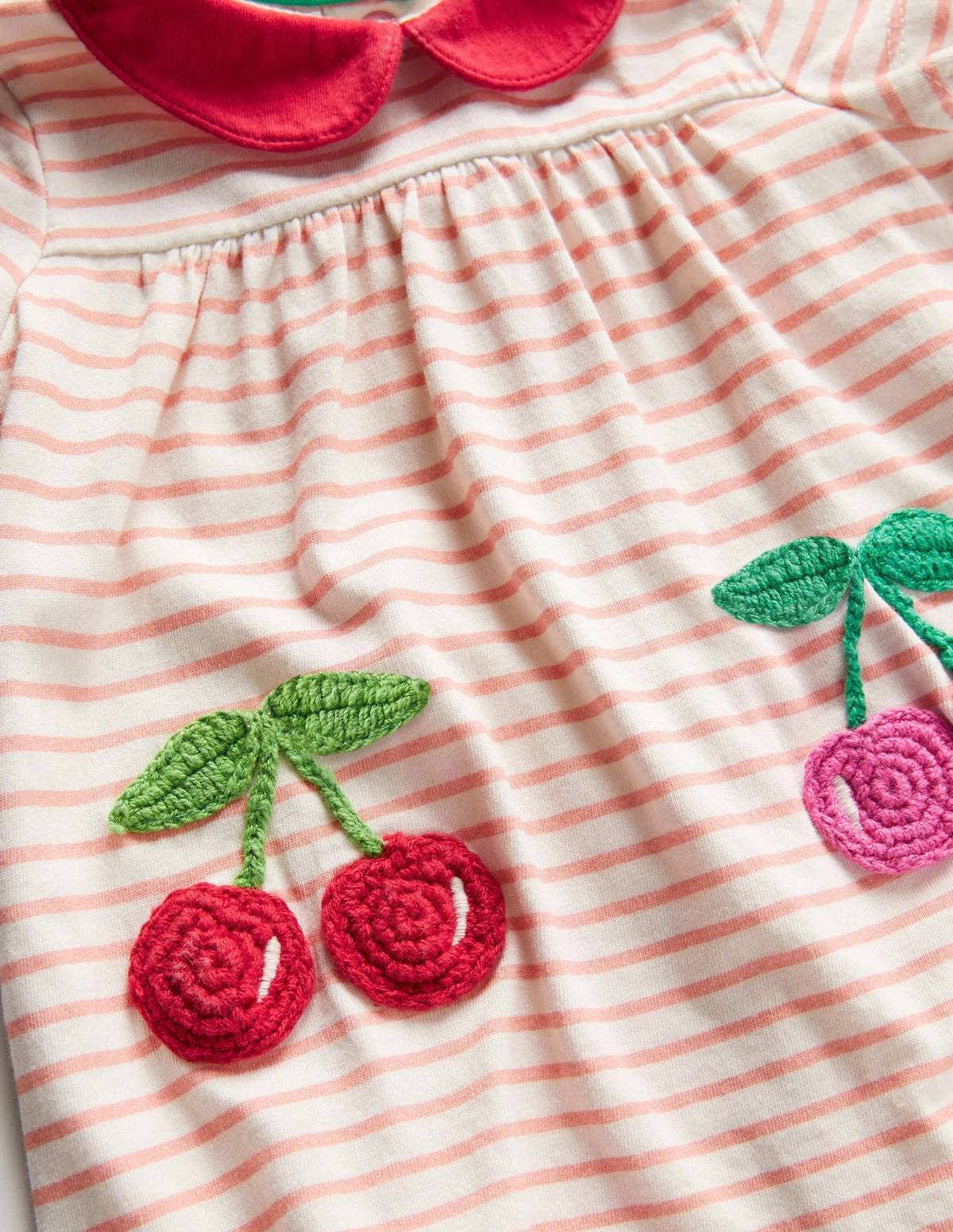 Crochet Jersey Dress-Molly Mahon Cherries
