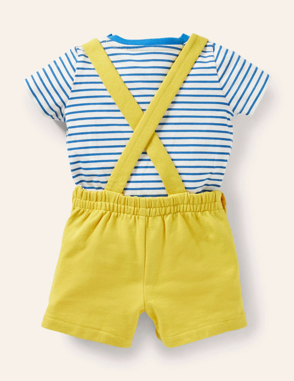 Novelty Jersey Overalls Set-Daffodil Yellow Lion