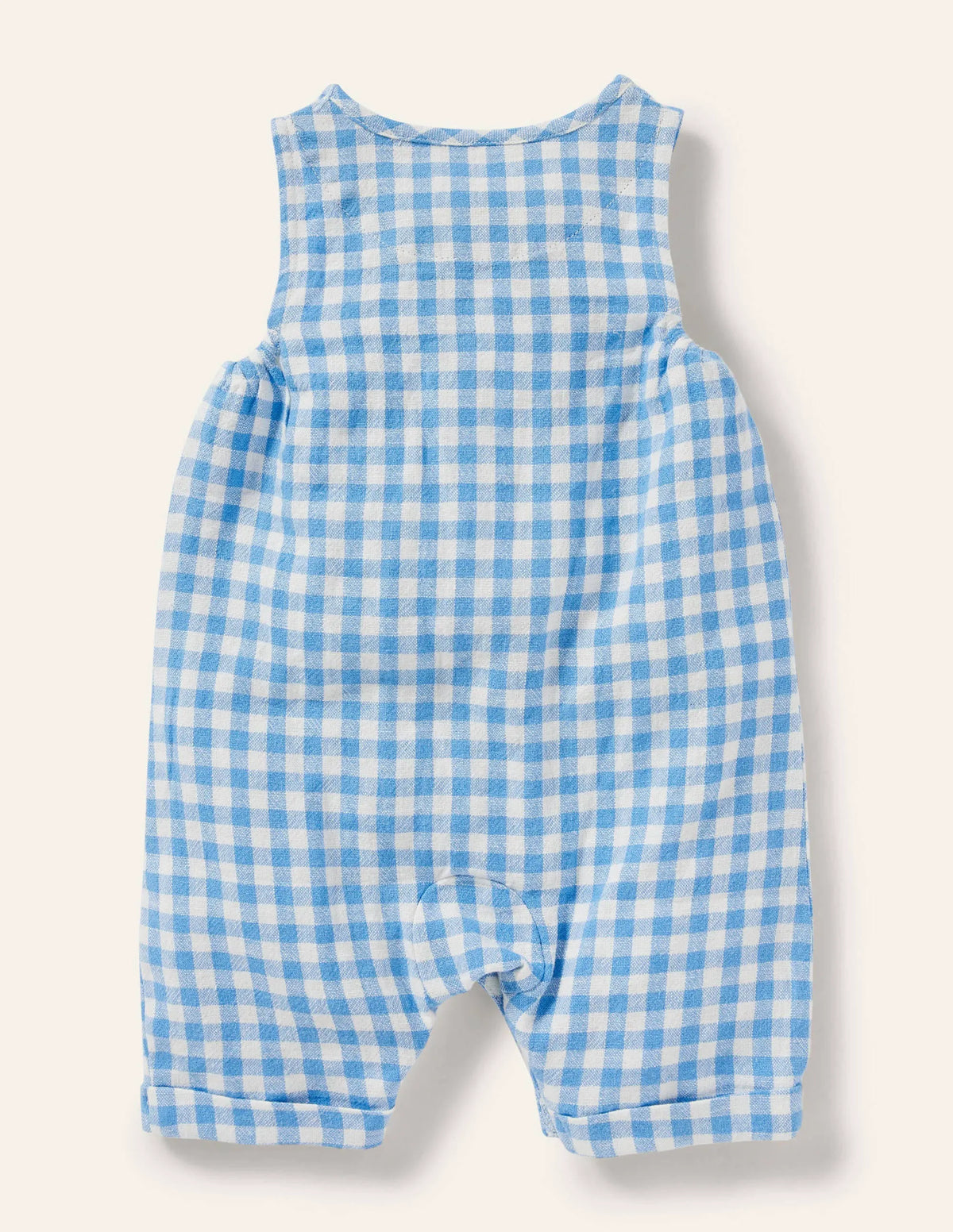 Woven Romper-Bright Bluebell Gingham