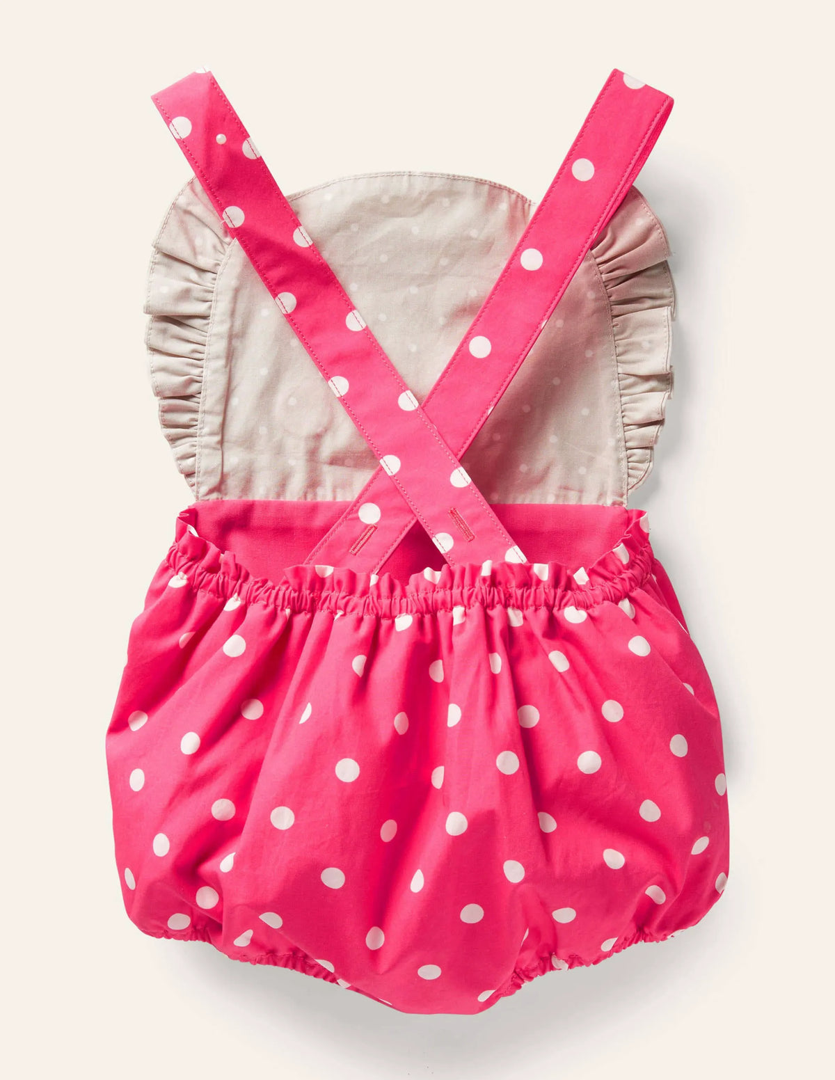 Woven Novelty Romper-Coral Reef Spot Elephant