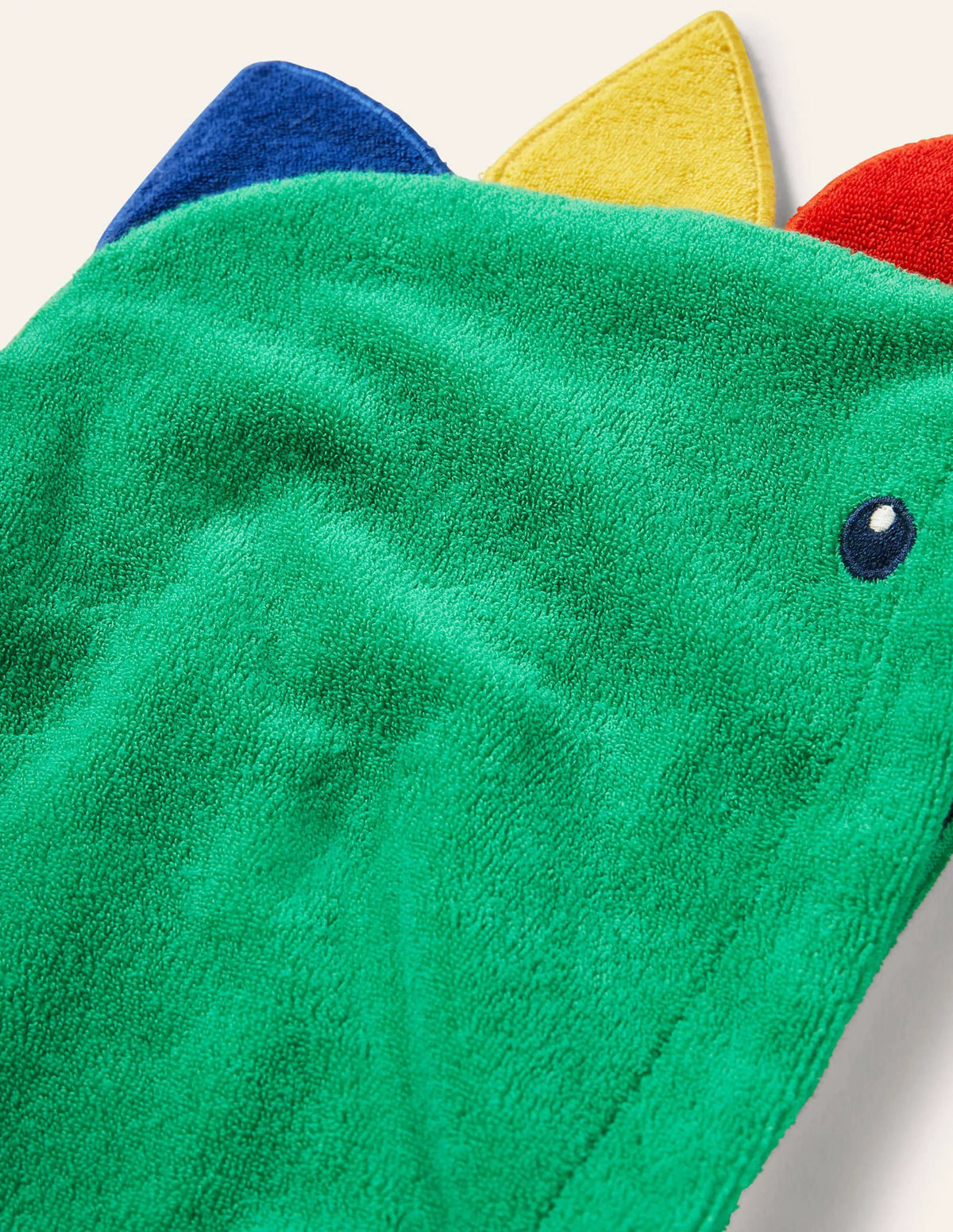 Crocodile Towelling Romper-Green Pepper