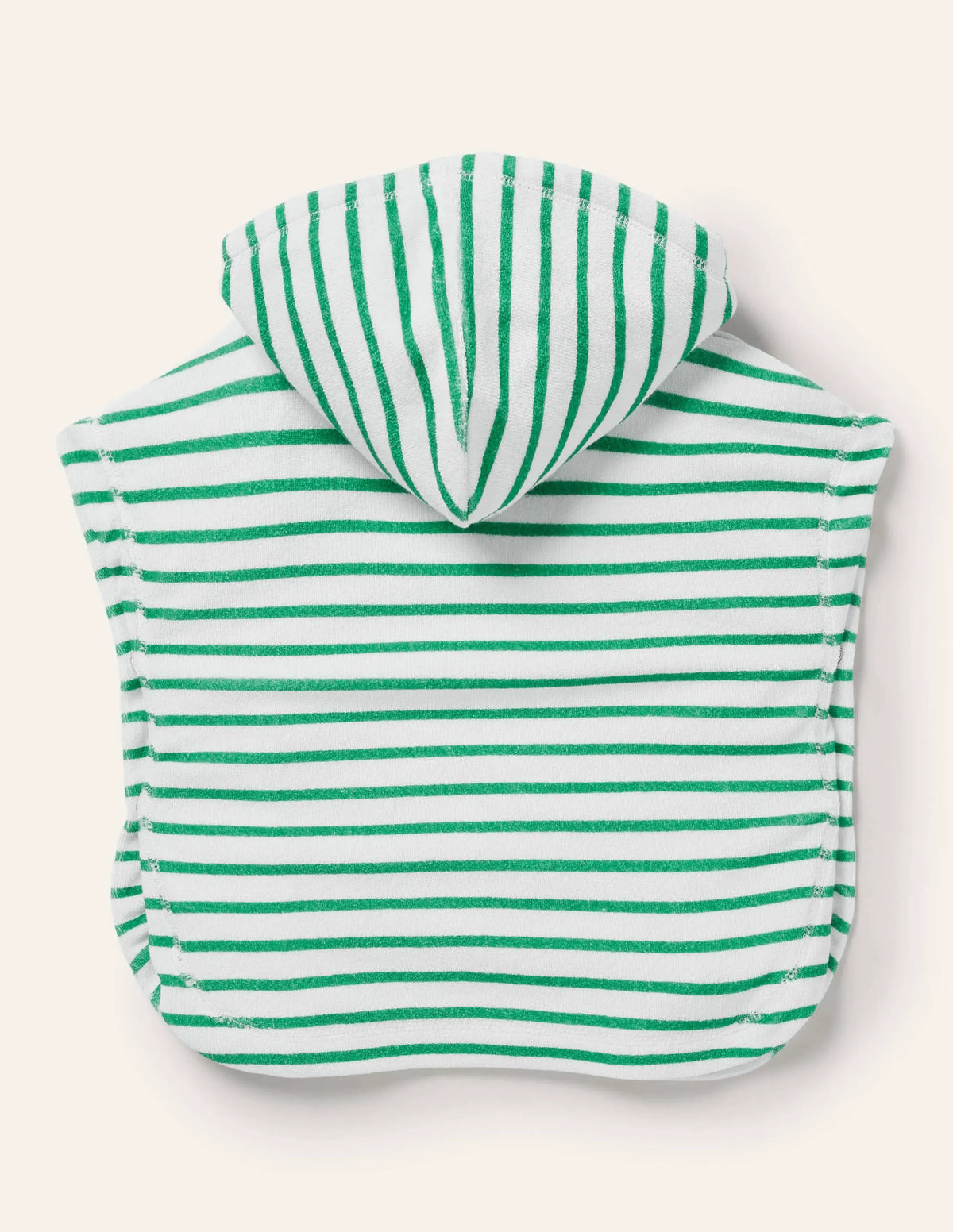 Towelling Throw on-Green/Ivory Lions