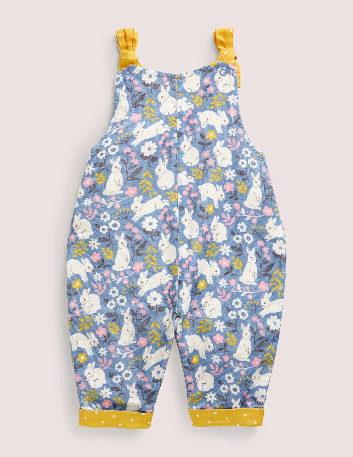 Cord Overalls-Riviera Blue Bunny Field