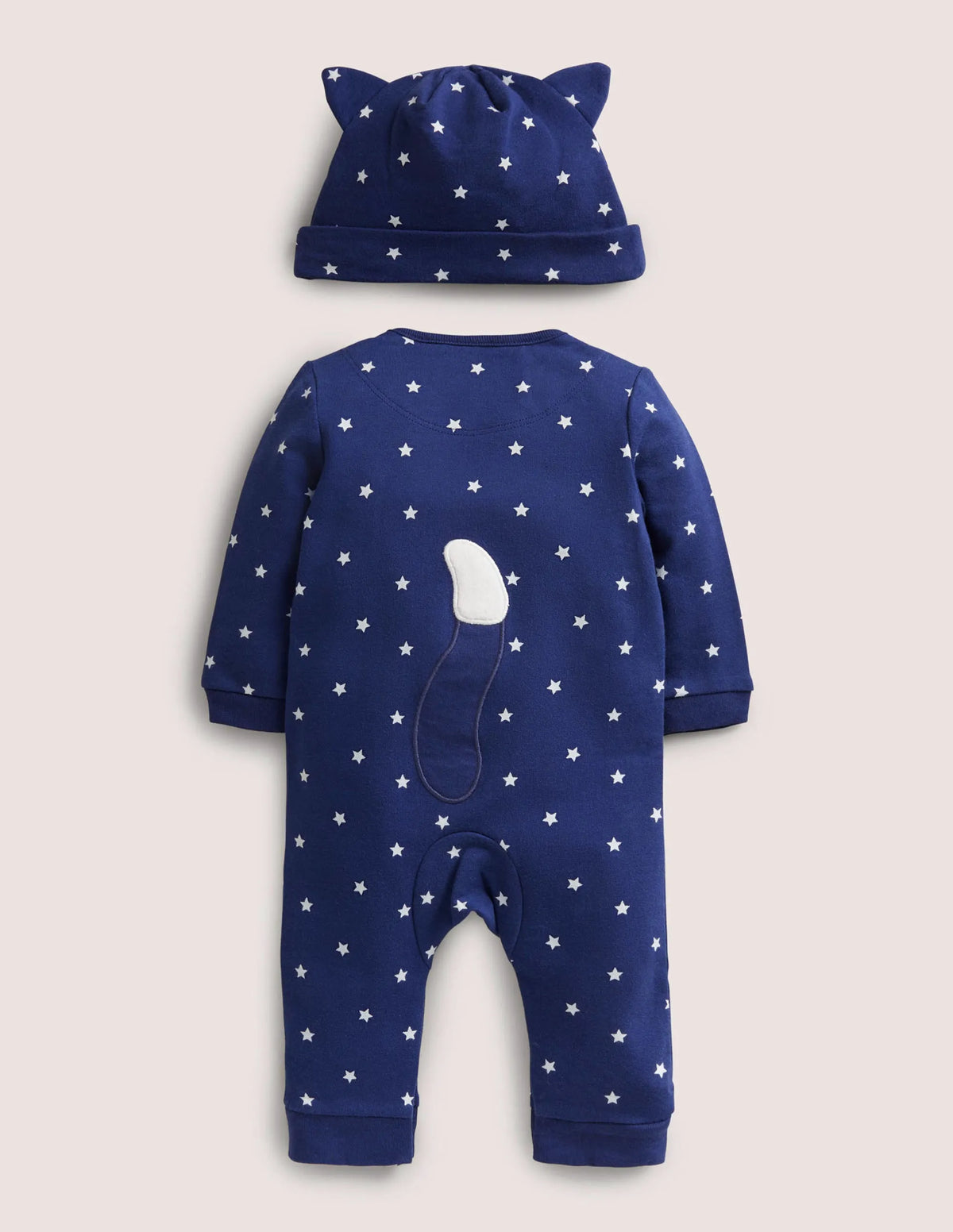 Halloween Cat Romper-Starboard Blue Stars