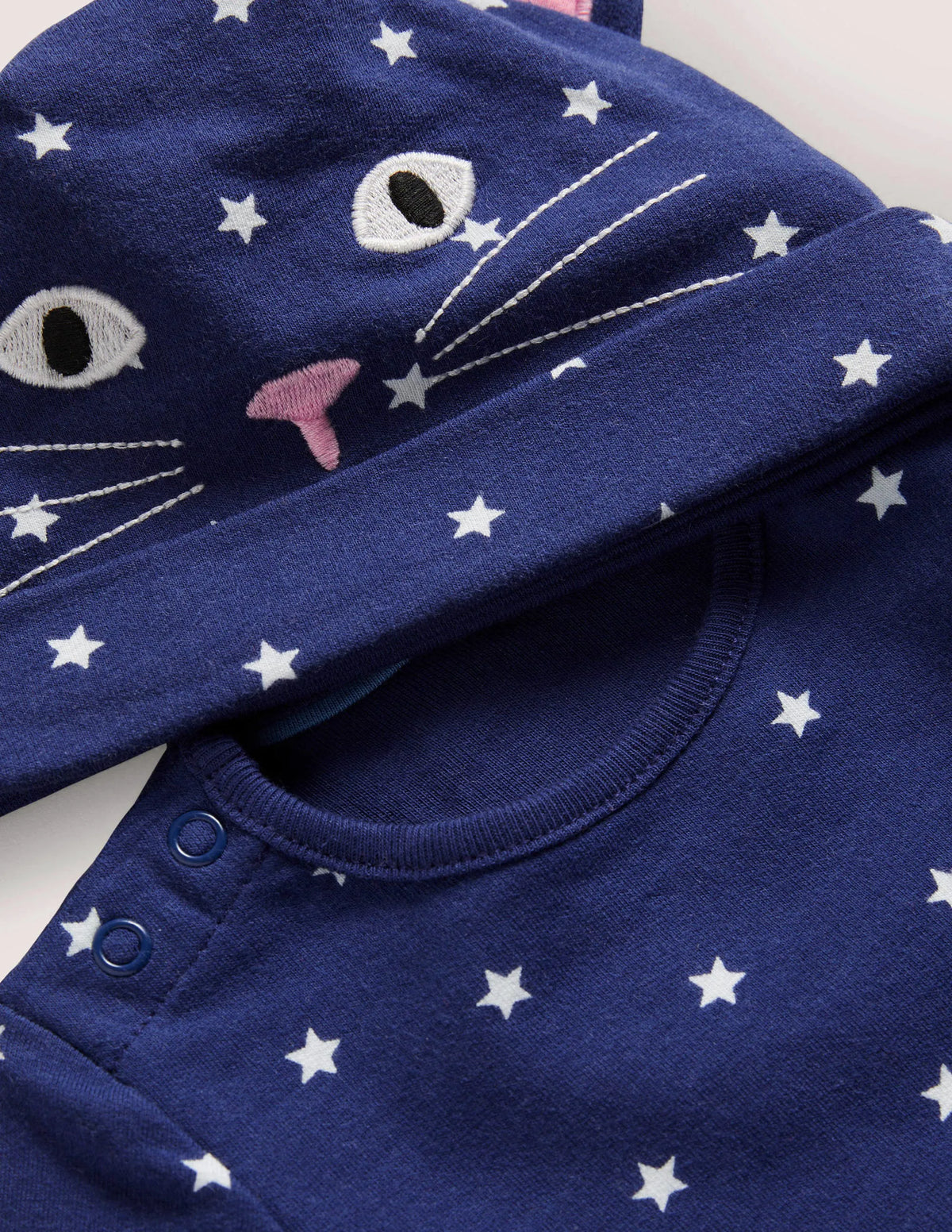 Halloween Cat Romper-Starboard Blue Stars