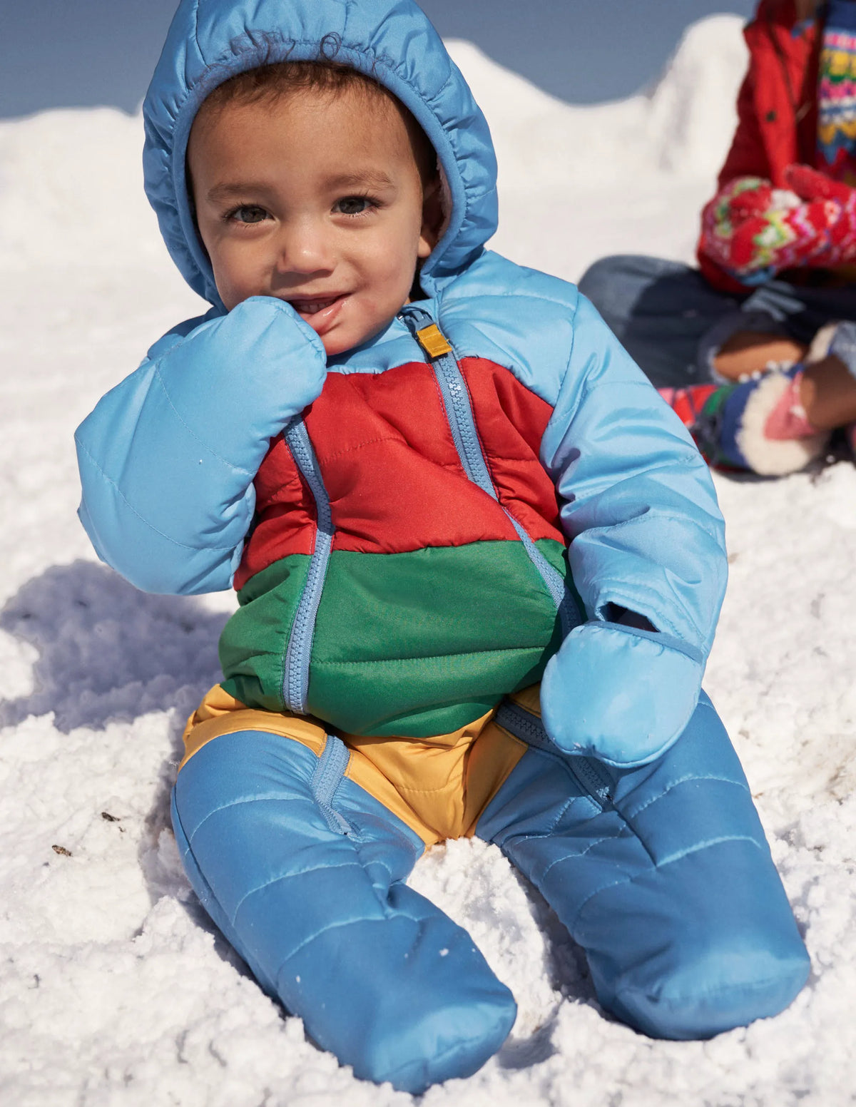 Cosy Padded All-in-One-Multi Rainbow