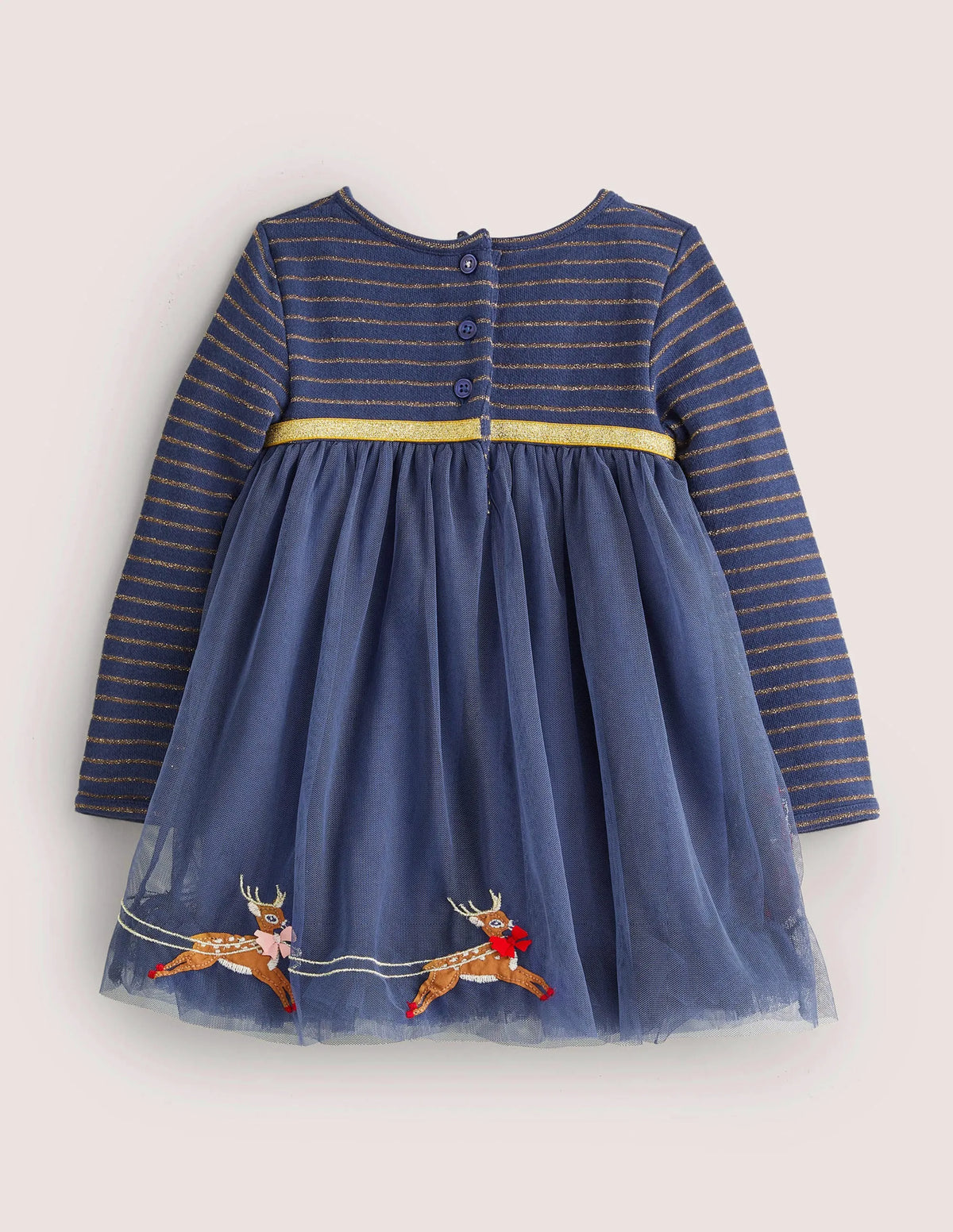Tulle Party Dress-College Navy Christmas