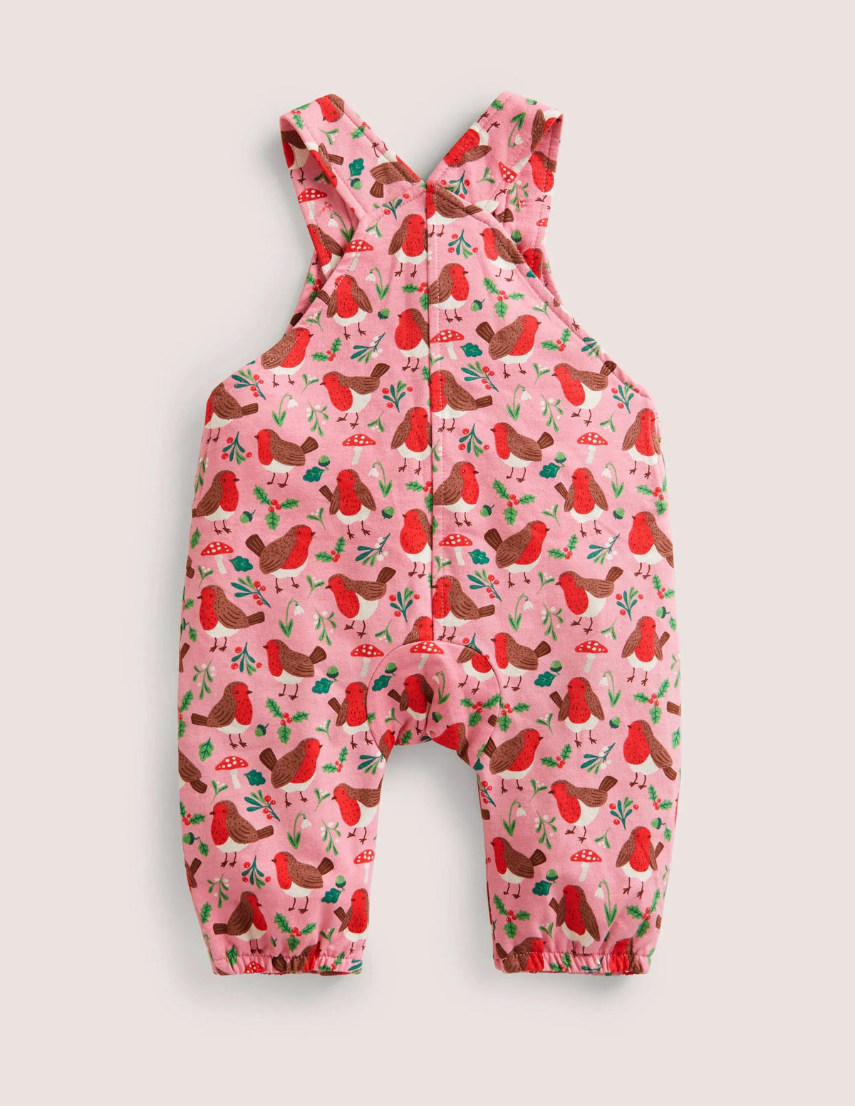 Jersey Dungaree-Boto Pink Robins