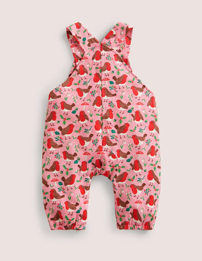 Jersey Dungaree-Boto Pink Robins