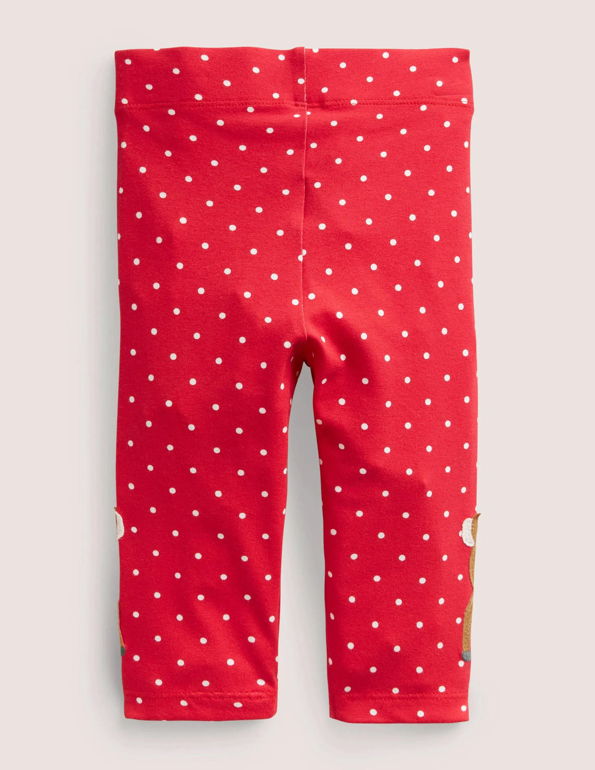 Appliqué Leggings-Rockabilly Red Deers