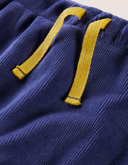 Jersey Cord Leggings-Starboard Blue