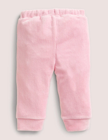 Jersey Cord Leggings-Cameo Pink