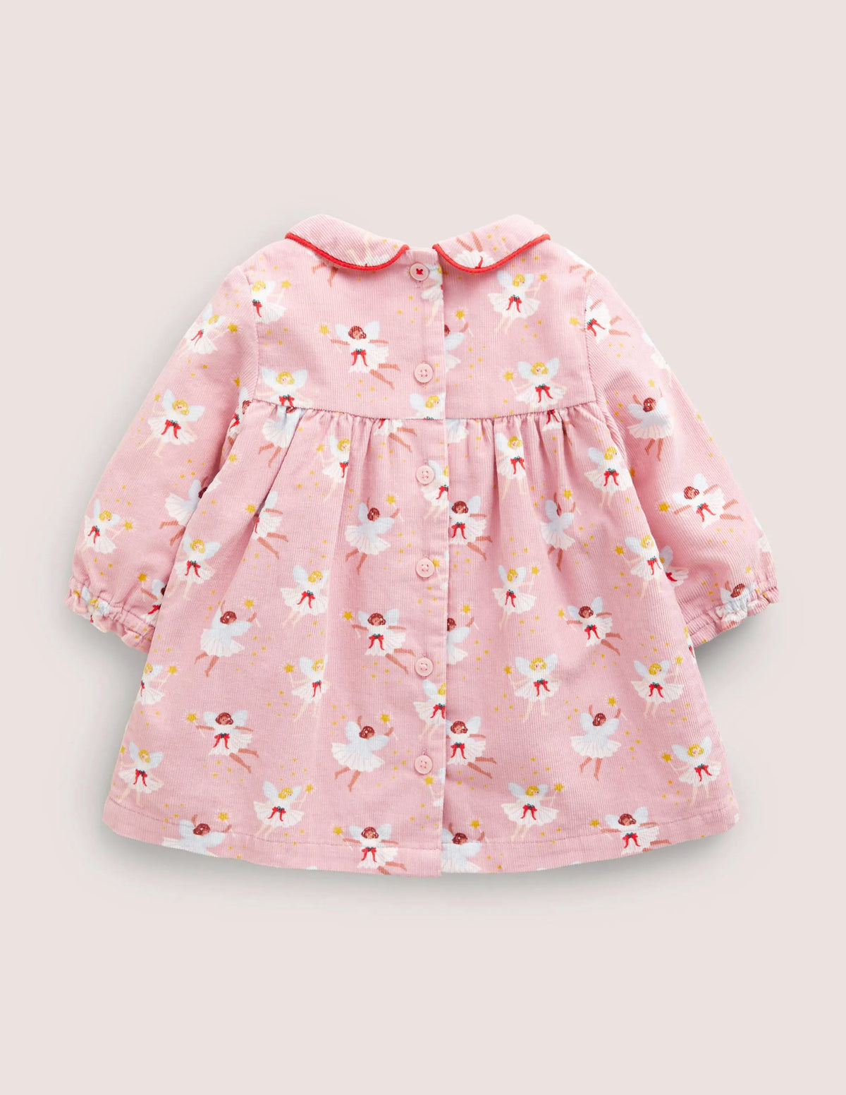 Woven Collar Dress-Boto Pink Fairies