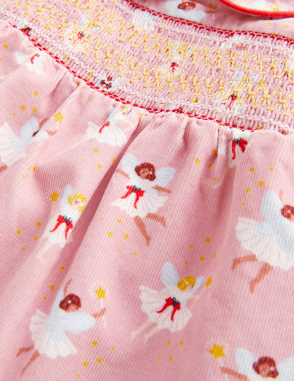 Woven Collar Dress-Boto Pink Fairies