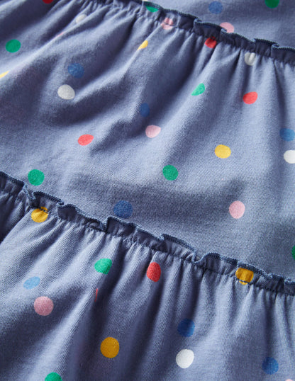 Tiered Ruffle Dress-Multi Baby Painted Spot
