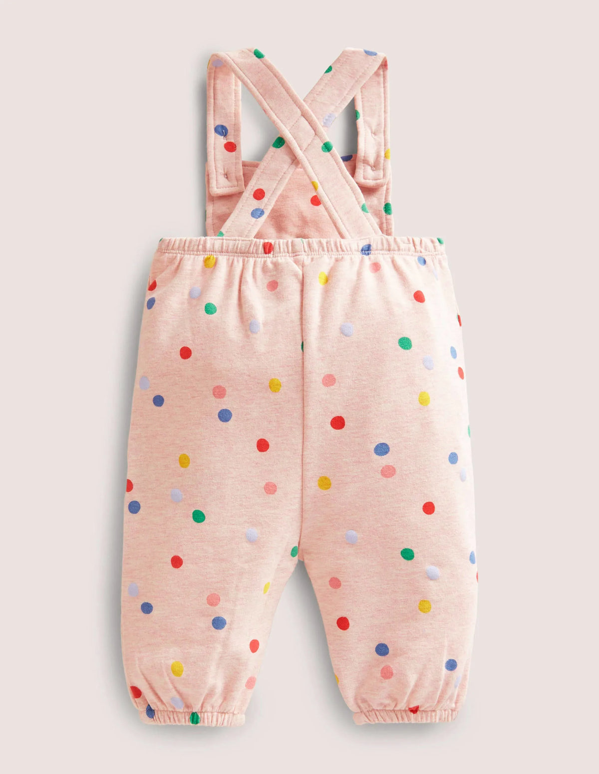 Jersey Overalls-Pink Marl Painted Spot
