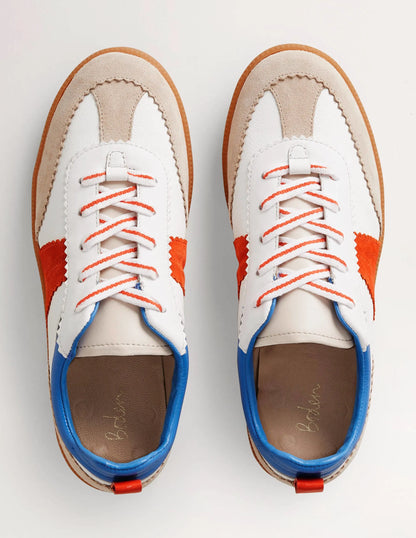Erin Retro Tennis Trainers-Rocket Red/ Riviera