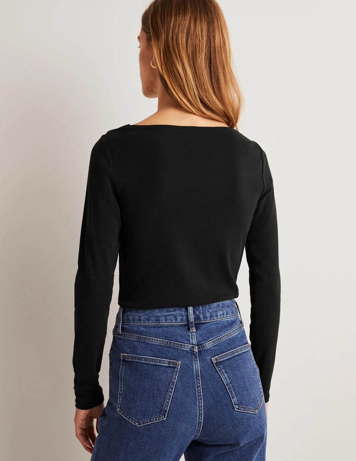 Essential Boatneck Top-Black