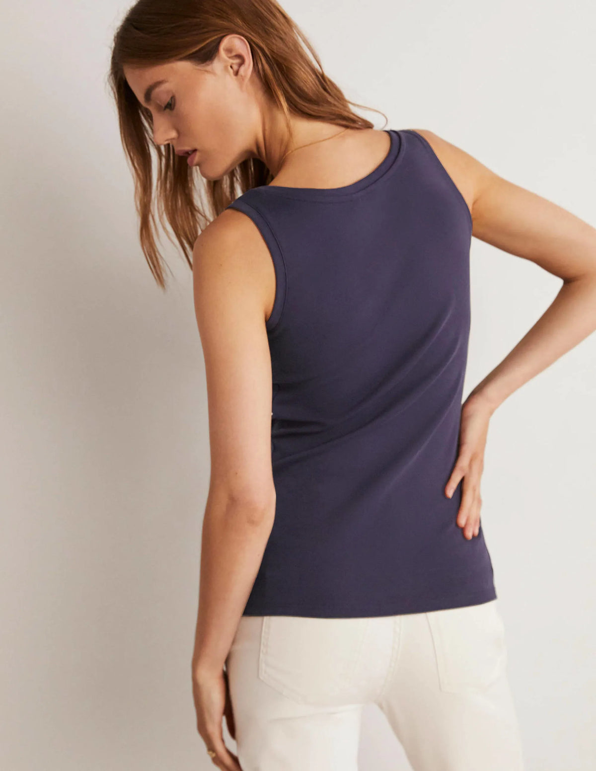 Essential Tank Top-Navy