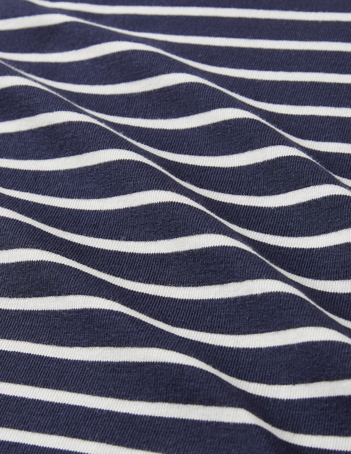 Essential Short Sleeve Tee-Navy / Ivory Stripe