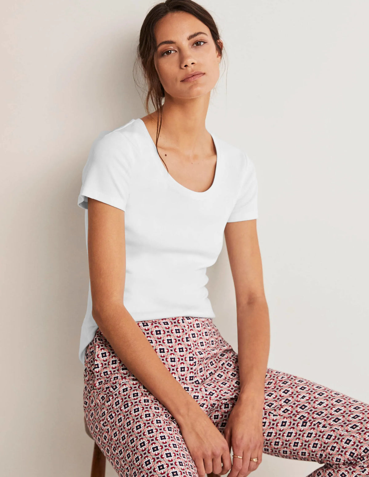Essential Short Sleeve Tee-White