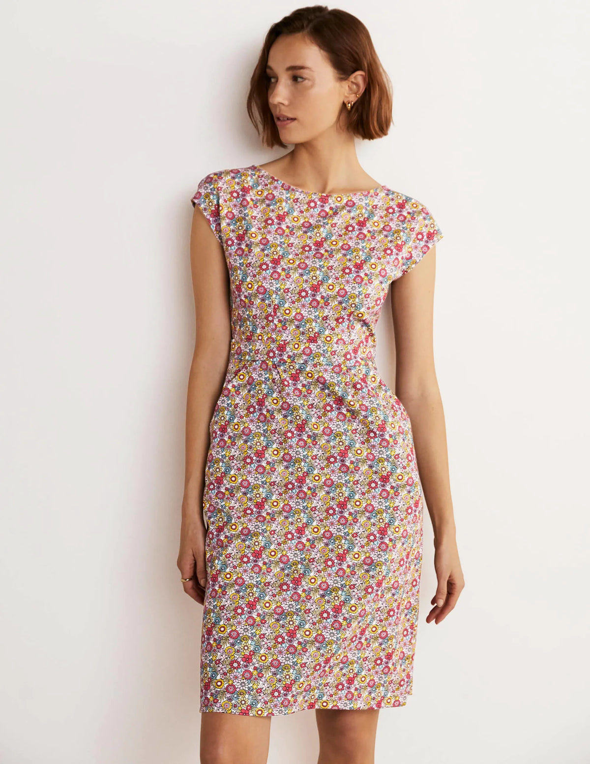 Florrie Jersey Dress-Multi, Bloom Garden