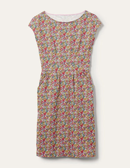 Florrie Jersey Dress-Multi, Bloom Garden
